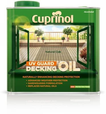 Cuprinol UV Guard Decking Oil 2.5L - Natural Oak