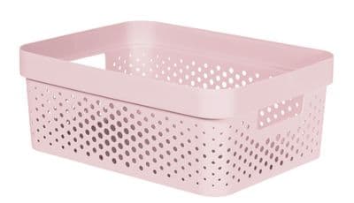 Curver Infinity Dots Box - 11L Chalk Pink