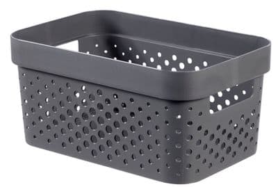Curver Recycled Infinity Dots Box - 4.5L Dark Grey