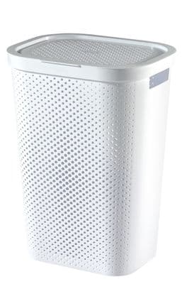 Curver Recycled Infinity Dots Laundry Hamper - 60L White
