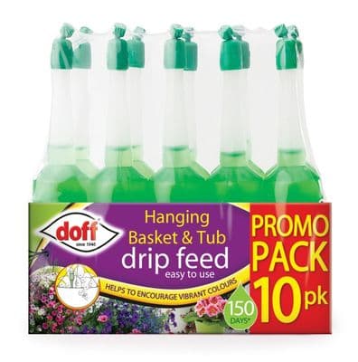 Doff Drip Feeders Pack 10 - Hanging Basket & Tub