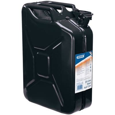 Draper Steel Fuel Can - Black 20L
