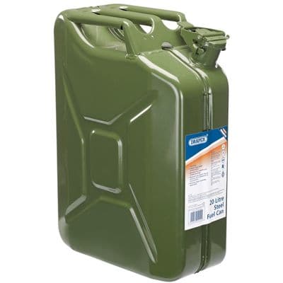 Draper Steel Fuel Can - Green 20L