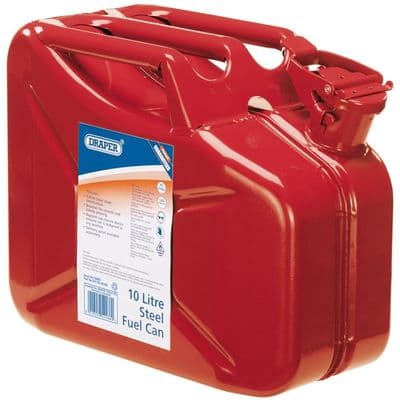 Draper Steel Fuel Can - Red 10L