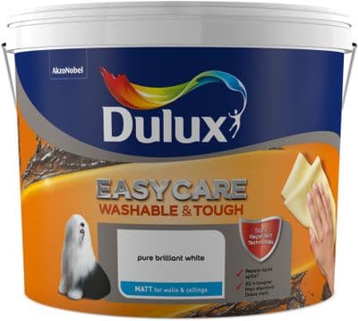 Dulux Easycare Matt 10L - Pure Brilliant White