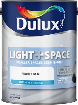 Dulux Light & Space Matt 5L - Absolute White