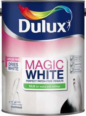 Dulux Magic White Silk 5L - Pure Brilliant White