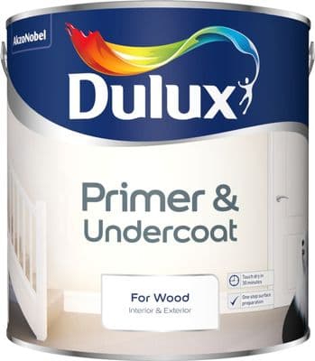 Dulux Primer & Undercoat For Wood - 2.5L