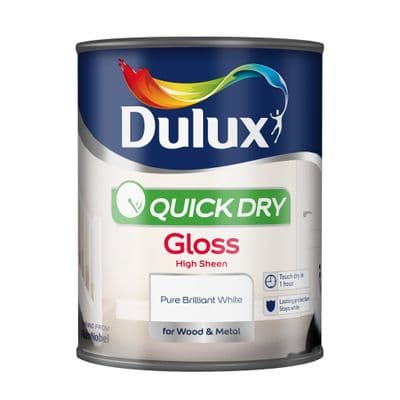 Dulux Quick Dry Gloss 2.5L - Pure Brilliant White