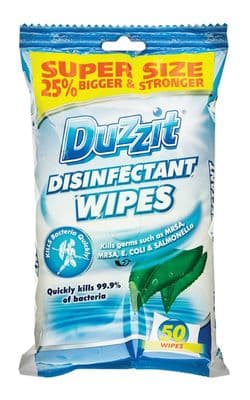 Duzzit Disinfectant Wipes - 50 Pack