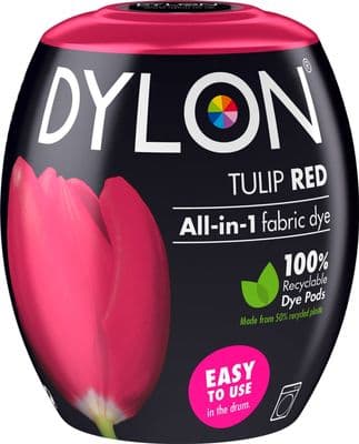 Dylon All in 1 Fabric Dye - Tulip Red