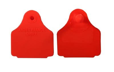 Eartag Back Blank - Red