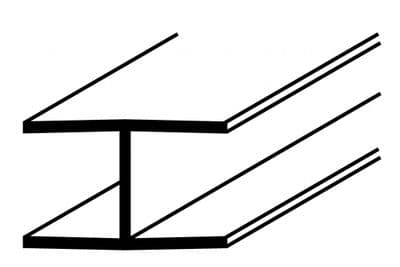Easyfix H Section White S - 12mm x 8ft