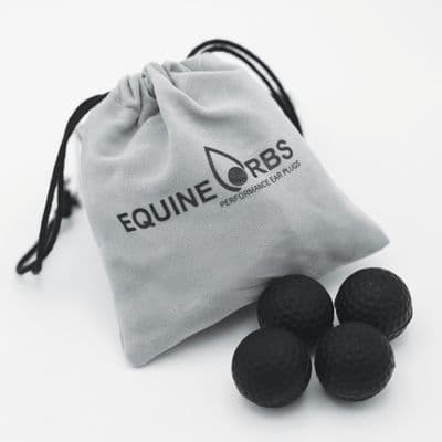 Equetech Equine Orbs - Performance Ear Plugs Black - Pony