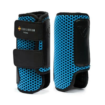 EQUILIBRIUM TRI-ZONE IMPACT SPORTS BOOTS AZURE BLUE FRONT