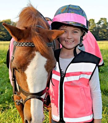 EQUISAFETY AIR WAISTCOAT PLAIN PINK