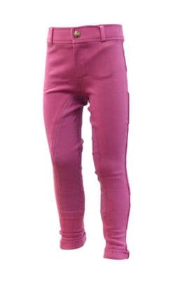 Equisential Junior Spotty Jodhpurs Azalea/Blue Size 24