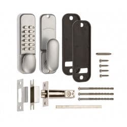 Era Digital Door Lock Oval with Hold Back - Finish: Chrome Effect