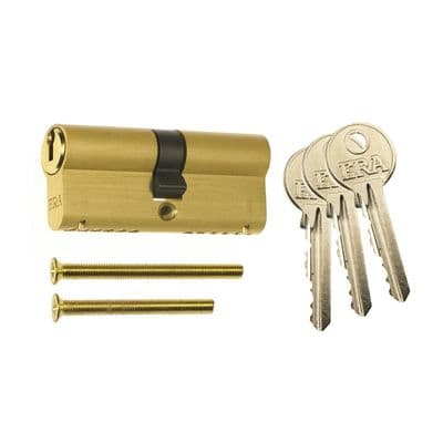 Era Euro Double 6 Pin Cylinder - 35/35 Brass Box