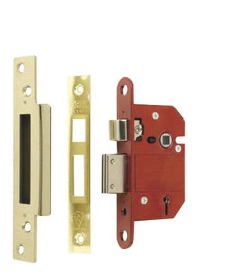 Era Fortress Mortice Sashlock - Brass 63mm