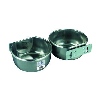 ETON STAINLESS STEEL D-CUP C/W BOLT-ON MOUNTING PLATE KIT