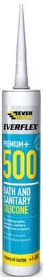 Everbuild Everflex 500 Bath & Sanitary Silicone 295ml - Ivory