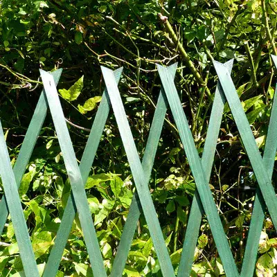 Expanding Flat Wooden Trellis Green W90cm x H180cm