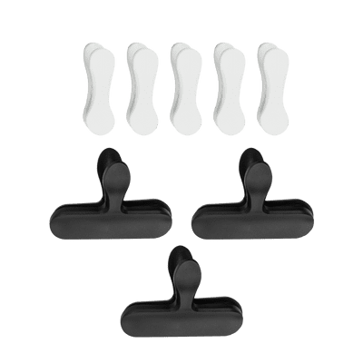 Fackelmann Bag Clips Black & White - Set 8 black and white