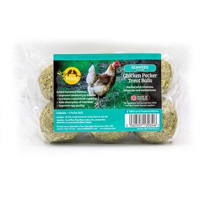 FELDY CHICKEN PECKER TREAT BALLS SEAWEED