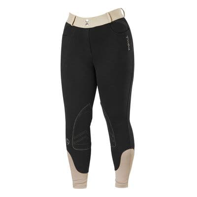 FIREFOOT FARSLEY FLEECE LINED  BREECHES KIDS BLACK/MINK
