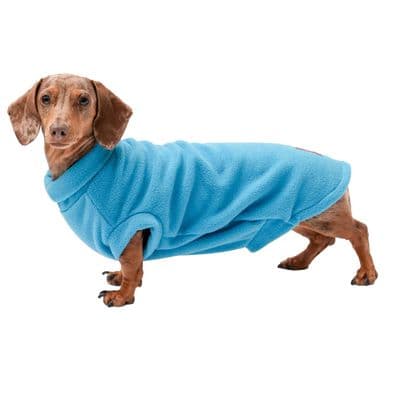 FIREFOOT FLEECE DACHSHUND JUMPER BLUE