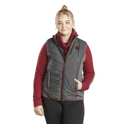 FIREFOOT GILET LADIES GREY/MERLOT