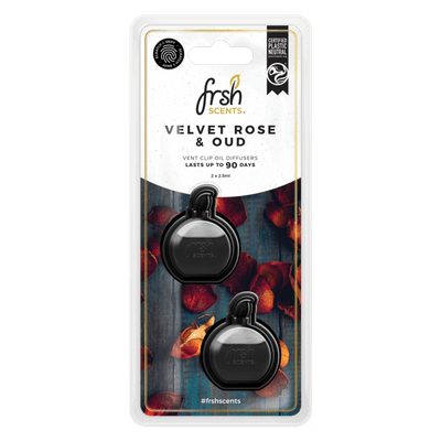 Fresh Scents Mini Diffusers Scented Oil 3ml Twin Pack - Velvet Rose & Oud