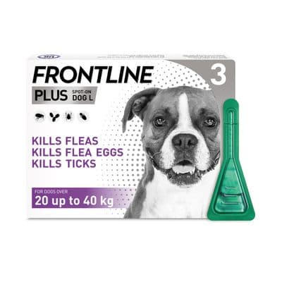 FRONTLINE PLUS SPOT ON FOR LARGE DOGS 20-40KG