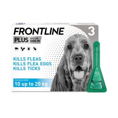FRONTLINE PLUS SPOT ON FOR MEDIUM DOGS 10-20KG