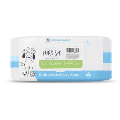 FURRISH DAILY PAW & BODY WIPES SPRING WATER