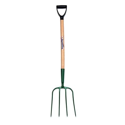 FYNALITE MANURE FORK 4 PRONG ASH HANDLE D-GRIP