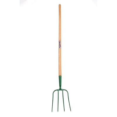 FYNALITE MANURE FORK 4 PRONG ASH HANDLE LONG