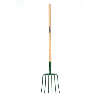FYNALITE MANURE FORK 6 PRONG ASH HANDLE EXTRA LONG