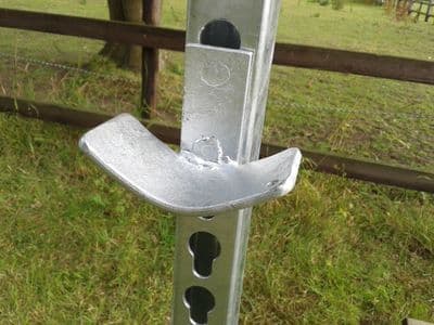 Galvanised Jump Cups POLE Type Pair