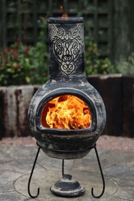 Gardeco Wolf Charcoal Mexican Chimenea - 110cm