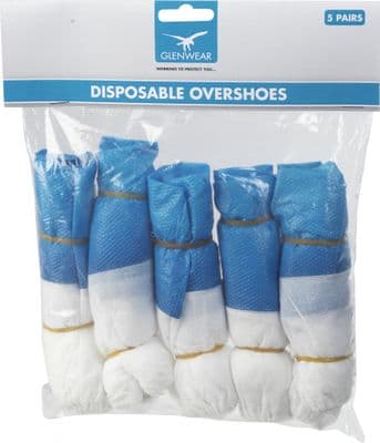 Glenwear Disposable Overshoes - 5 pairs