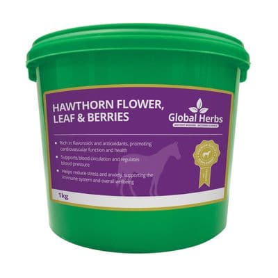 GLOBAL HERBS HAWTHORN FLOWER, LEAF & BERRIES