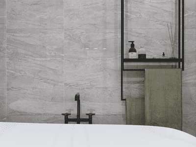 Golden Tile Marmo Milano Marble Wall Tile 300 x 600 x 9mm - Grey 1.44m2