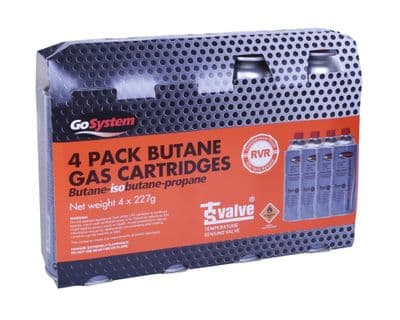 GoSystem 4 Pack Gas Cartridges - 227g