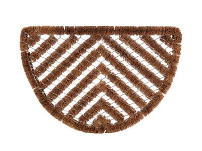 Groundsman Half Round Scraper Mat - Length 60cm x Width 40cm.