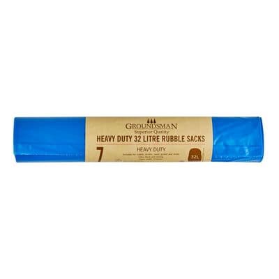 Groundsman Heavy Duty Rubble Sacks - 32L - Roll of 7