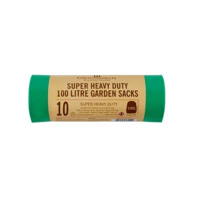 Groundsman Super Heavy Duty Garden Sacks - 100L - Roll of 10