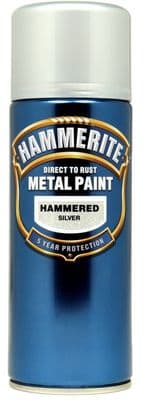 Hammerite Metal Paint 400ml Aerosol - Hammered Silver