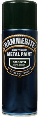 Hammerite Metal Paint 400ml Aerosol - Smooth Dark Green